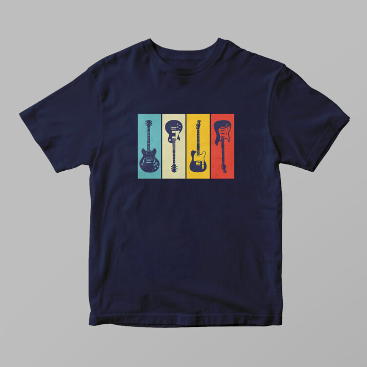 Guitar Collage Tshirt - Gambar 3