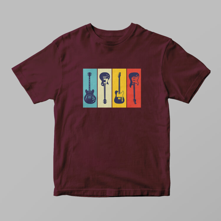 Guitar Collage Tshirt - Gambar 4