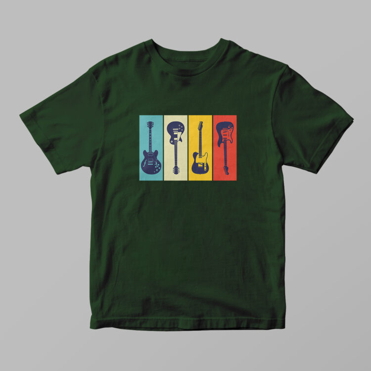 Guitar Collage Tshirt - Gambar 5