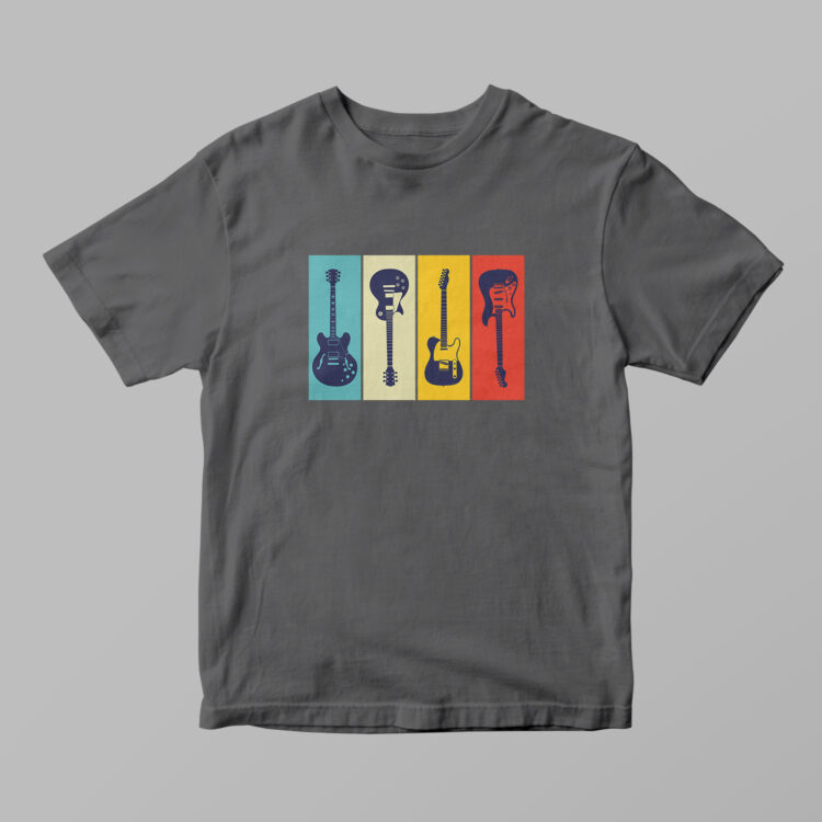 Guitar Collage Tshirt - Gambar 6