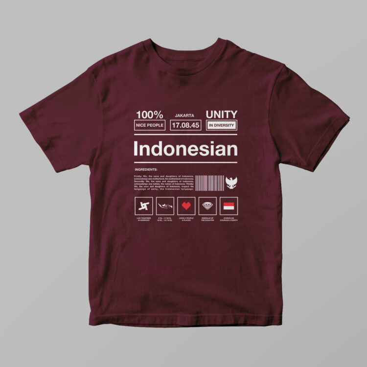 Indonesia - 100% Nice People Tshirt - Gambar 4