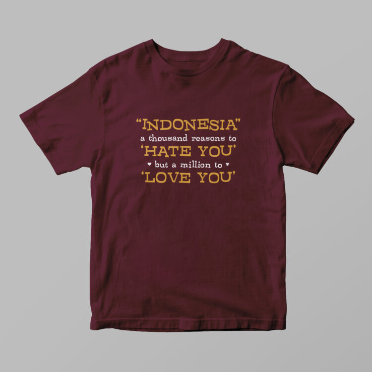 Indonesia - A Thousand Reasons Tshirt - Gambar 5