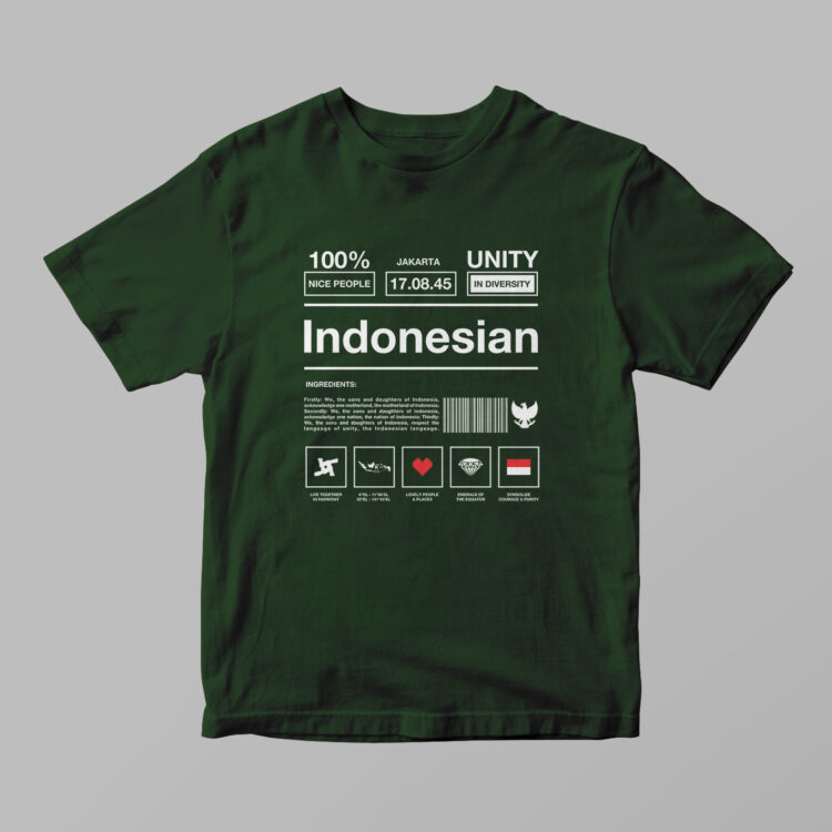 Indonesia - 100% Nice People Tshirt - Gambar 5