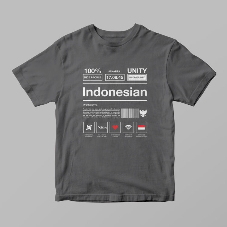 Indonesia - 100% Nice People Tshirt - Gambar 6