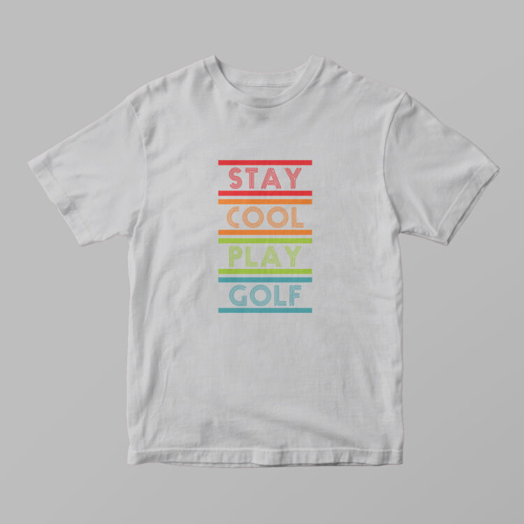 Stay Cool Play Golf Tshirt - Gambar 2