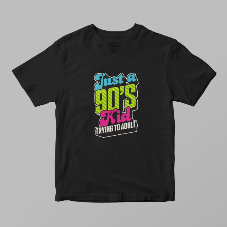 Just A 90's Kid Tshirt - Gambar 2