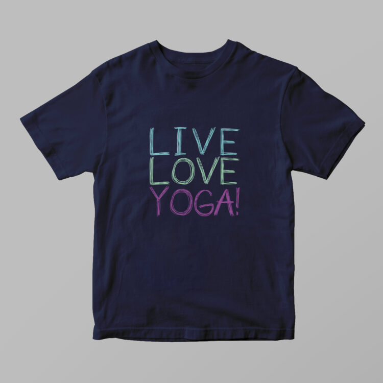 Live Love Yoga! Tshirt - Gambar 3
