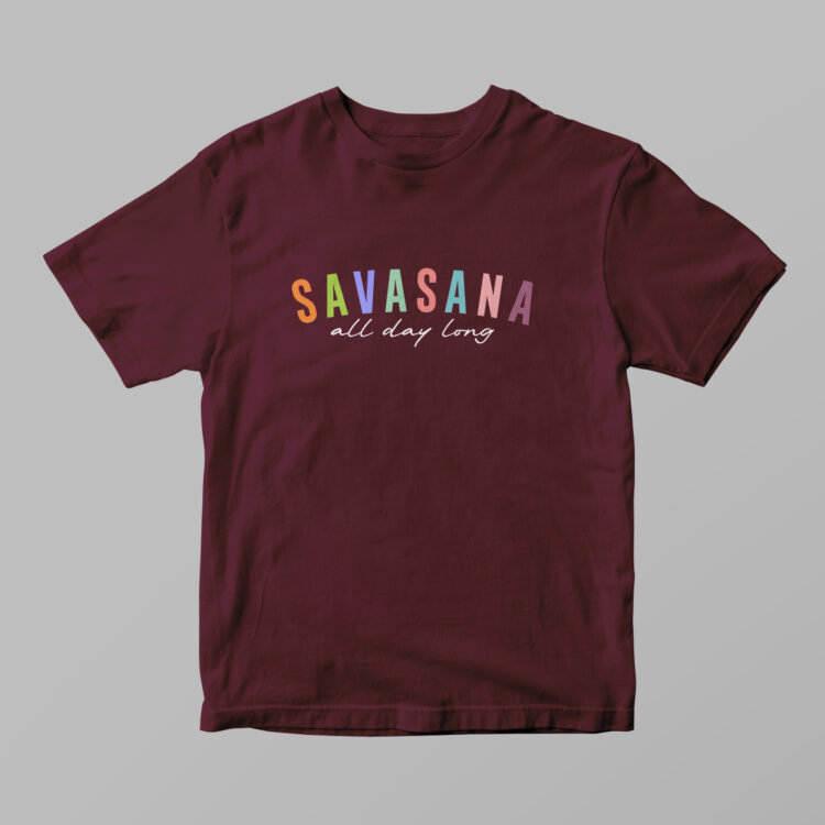 SAVASANA All Day Long Tshirt - Gambar 4