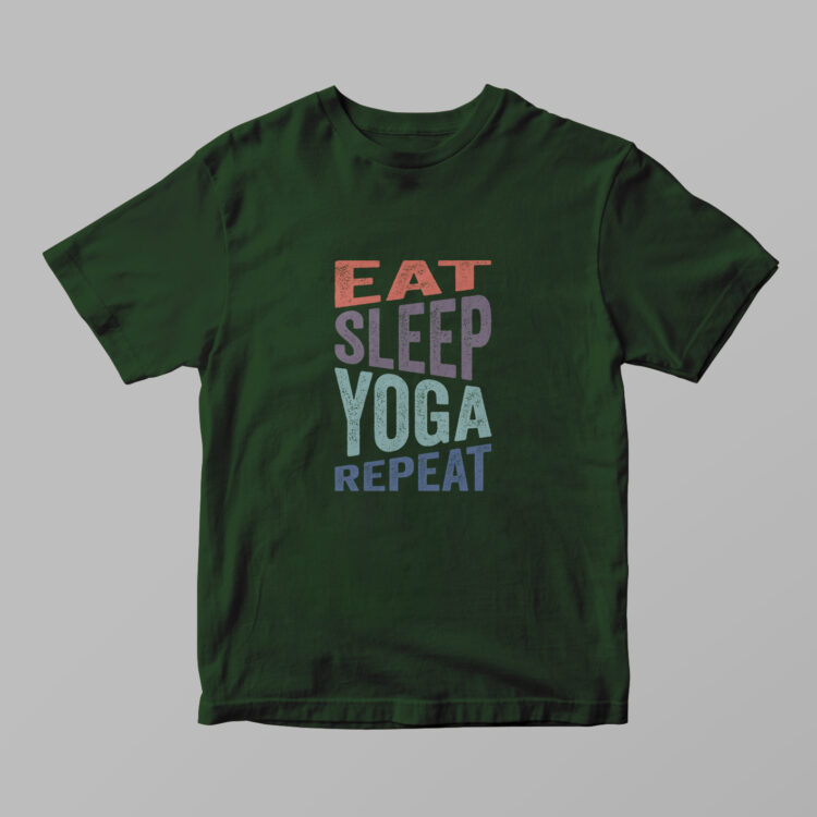 Eat Sleep Yoga Repeat Tshirt - Gambar 5