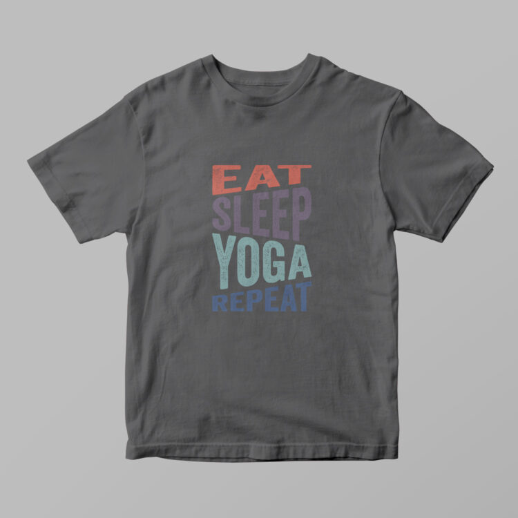 Eat Sleep Yoga Repeat Tshirt - Gambar 6