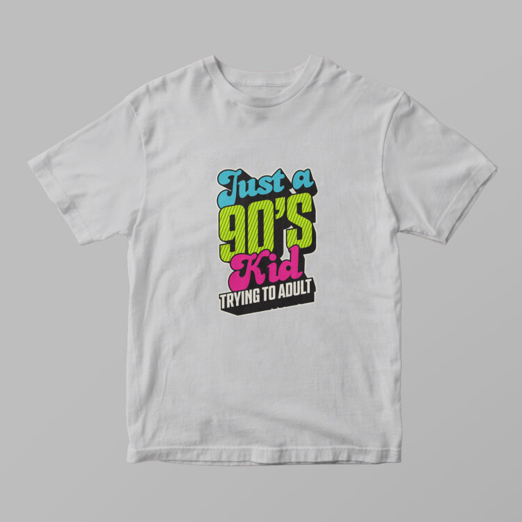 Just A 90's Kid Tshirt - Gambar 3